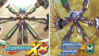 Mega Man X8 - All Bosses Comparison Original (2004) vs Demake (2024)