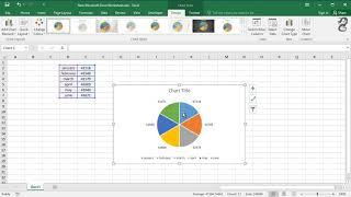How to display percentage labels in pie chart in Excel