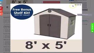 Lifetime 6418 8x5 Storage Shed FAQ and Buying Tips by Competitive Edge Products