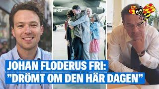 Hör Johan Floderus första ord efter frisläppandet: ”Är i sjunde himlen”