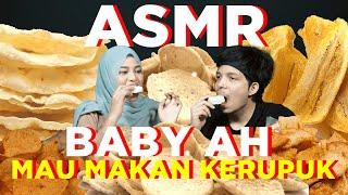 Baby AH mau makan kerupuk. Atta Aurel Borong.