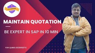 Quotation & Price Comparison | Most Important Topic| SAP MM |SAP ERP