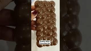 BUBBLY MILKA CHOCOLATE BAR #shorts #mukbang #food #chocolate