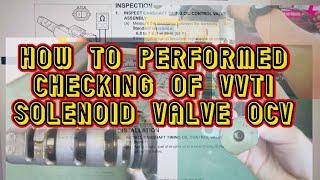 How to check Engine oil control valve (ocv)