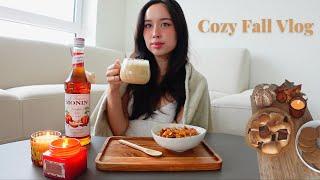 Cozy Fall Vlog 🪵 | pumpkin spice, airfryer s'mores, lasagne soup