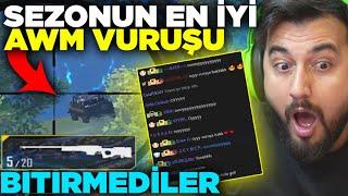 BİTİRMEDİLER! SEZONUN EN İYİ AWM VURUŞU / PUBG MOBILE