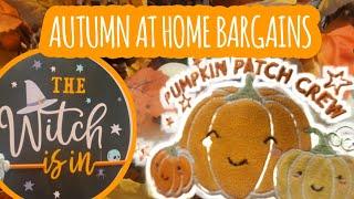 HUSBANDS REACTION TO MY HOME BARGAINS HAUL | WHATS IN HOME BARGAINS FOR AUTUMN 