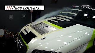 Race Louvers Wind Tunnel Test Hood Vent Heat Extractor Cowl Smoke Visualization