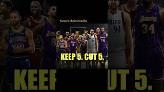 Keep 5 Cut 5 to make the best possible lineup  Kareem Cheese Studios #nba #basketball #edit