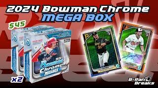 NEW DROP  2024 Bowman Chrome Baseball MEGA Boxes! Are these boxes worth $45? First Look!