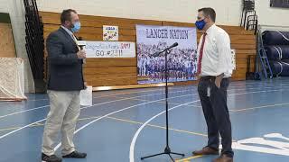 Waterford coach Bill Bassett on the Lancers' 59-56 win over New London.