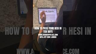 Pass your HESI in TEN DAYS! With my interactive E-Guide🩷#nursingstudent #hesia2exam #nurseshai