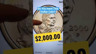 $2000.00 For This Sacagawea Gold Dollar Coin! ￼#youtubeshorts #coin #gold #dollar
