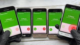 Five Samsung J1 Same time Incoming Calls & Timer