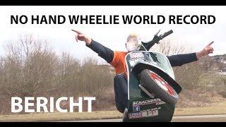 No Hand Wheelie Vespa World Record - Berichterstattung [English Subtitles]