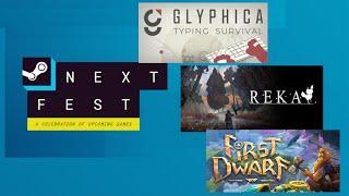 What's Hot/Not In Steam's Next Fest - Glphica, Reka and First Dwarf