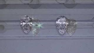 Pear Shaped Diamond Comparison: .92ct G VS1 vs 1.08ct D VVS2