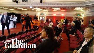 Protesters disrupt Shell's annual general meeting in London