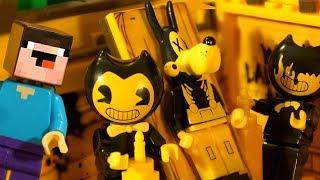 Bendy and the Ink Machine vs LEGO Minecraft - Stop Motion Animation