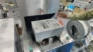 semi automatic tray sealing machine with vacuum and nitrogen flushing | dates packing machine