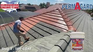 How to Change the Color of your Tile Roof with an Elastomeric Roof Coating #roofrestoration