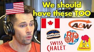 American Reacts to POPULAR Canadian Restaurants