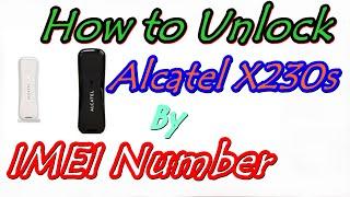 How to Unlock Alcatel X230s by Unlock Code (NCK Code)