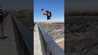 Trampoline BASE jumping