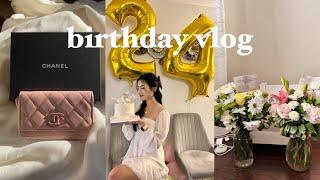 24th birthday vlog : dinner with friends, birthday party, chanel unboxing