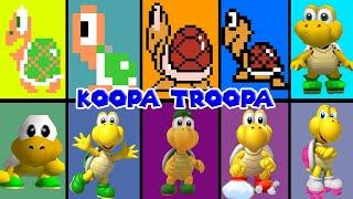 Evolution of Super Mario Koopa Troopa, Animations And Death in Super Mario Games (1985-2024)