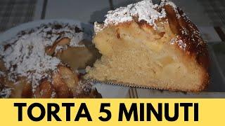 Torta di Mele 5 Minuti Velocissima si realizza con una Forchetta