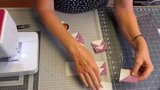 no 061 How I'm sewing an verry  old quilt block without a pattern?