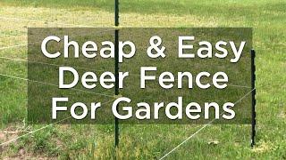 Cheap Easy Deer Fence For Garden that WORKS (3D Deer Fence, NOT Fishing Line)