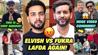 Huge FIGHT!  Between Fukra Insaan And Elvish Yadav Fans! | Mr Beast Big Video With Indian Youtubers