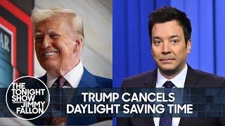 Trump's Canceling Daylight Saving Time, Mysterious Drones Invade New Jersey | The Tonight Show