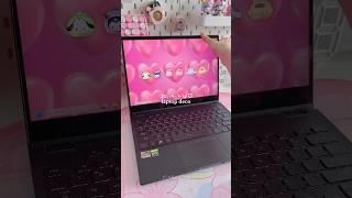 laptop deco! #kawaii #aesthetic #pink #pinkaesthetic #laptop #shorts #cute