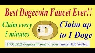 Best Dogecoin Faucet Ever - Claim up to 1 doge.