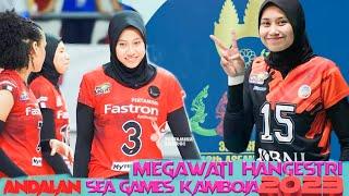 Megawati hangestri atlit andalan indonesia di ajang sea games kamboja 2023