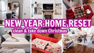 NEW YEAR RESET 2025 - CLEANING AND TAKING DOWN CHRISTMAS DECOR