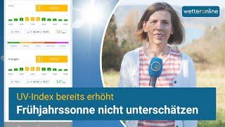 Frühjahrssonne schon kräftig: UV-Index erhöht