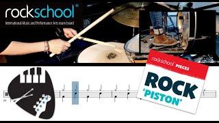 Rockschool 'Let's Rock' Drums - 'Piston' [WITH BACKING TRACK]