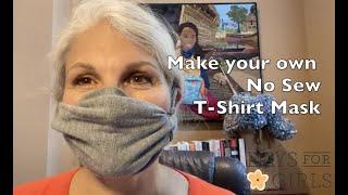 DIY Face Mask NO SEW  Upcycled old T-Shirt #masks4millions