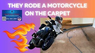 INSANE Motorcycle Disaster! Watch Jet Stream Clean Revive Destroyed Carpet! #ColumbusGA