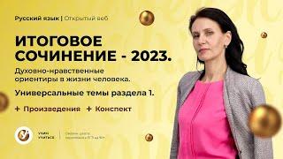 Итоговое сочинение - 2023. Духовно-нравственные ориентиры в жизни человека.