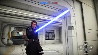 Anakin Skywalker's simultaneous rear dodge  + strike demo with massive strike starcard