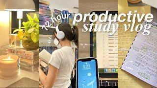 72-HOUR productive study vlog | lots of note-taking, advance studying and readings ‍