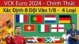  Xác Định 8 Đội Vào Vòng 1/8 Euro 2024 | Loại 4 Đội, Bảng Xếp Hạng, Lịch Thi Đấu Hôm Nay 25/6