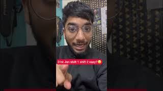 Easy shift? 31st Jan shift 1 and shift 2 student reaction! JEE Mains 2023 #iit #jee #iitjee