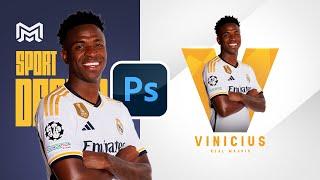 Football Poster Design - Vinicius Jr Photoshop