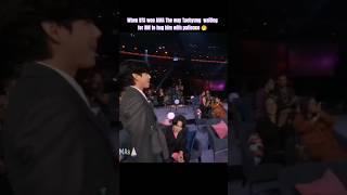 Taehyung was patiently waiting for RM #v #taehyung